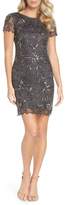 Thumbnail for your product : Pisarro Nights Floral Beaded Shift Dress