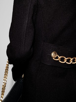 Givenchy Chain-Detail Single-Breasted Coat