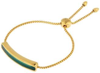 Monica Vinader Vermeil Green Onyx Baja Chain Bracelet