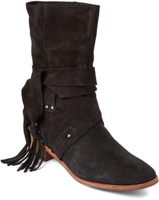 See by Chloe Black Suede Studded Boots