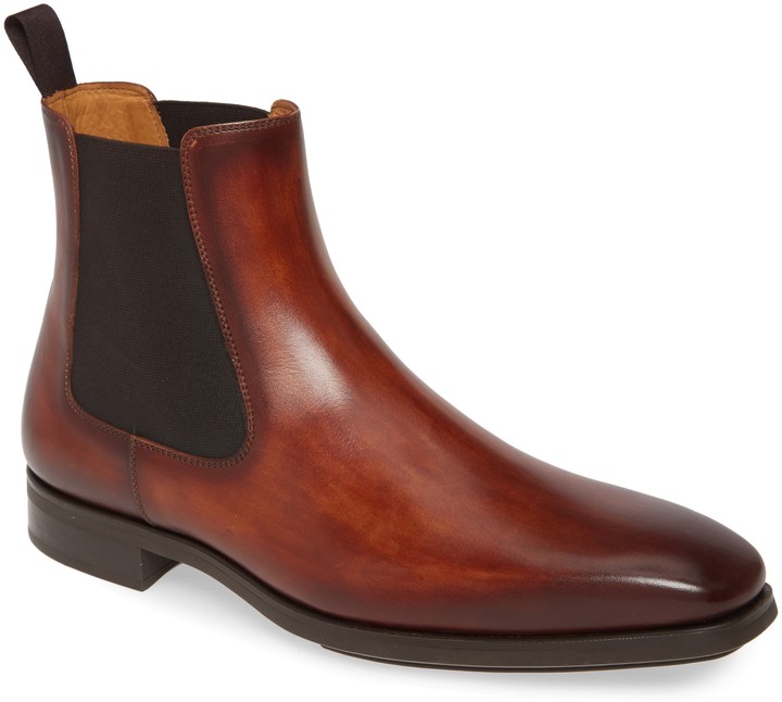 magnanni foster leather chelsea boot