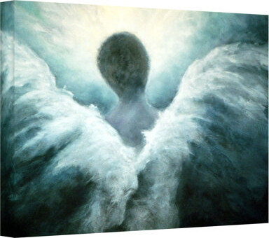 ArtWall Ascending Angel by Marina Petro Painting Print on Wrapped Canvas