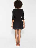 Thumbnail for your product : Halston Double Faced Viscose Fit & Flare Dress