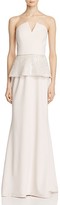 Thumbnail for your product : Aidan Mattox Embellished Peplum Gown