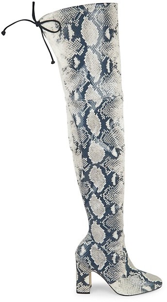 stuart weitzman python boots
