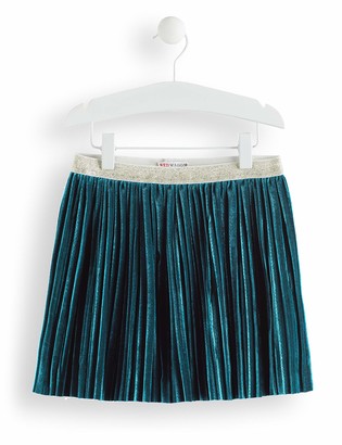 Amazon Brand - RED WAGON Girl's Pleated Velvet Skirt