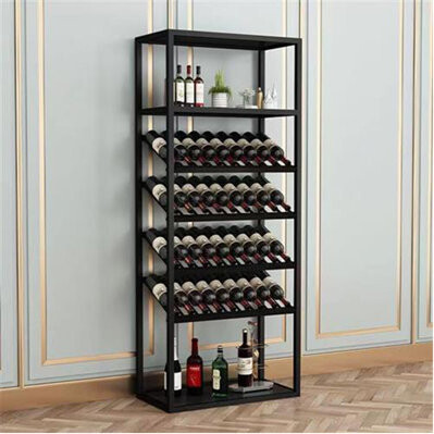 L Wall-hanging Wine Rhythm Vintage Iron Wine Rack