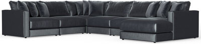 Coja Rondale Six Piece Extra Deep Chaise Sectional - Slate