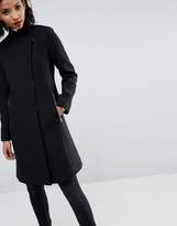 Thumbnail for your product : ASOS Design Smart Slim Coat with Funnel Neck