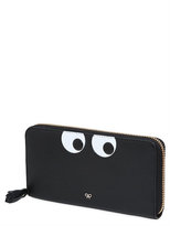Thumbnail for your product : Anya Hindmarch Eyes Embossed Leather Zip Around Wallet