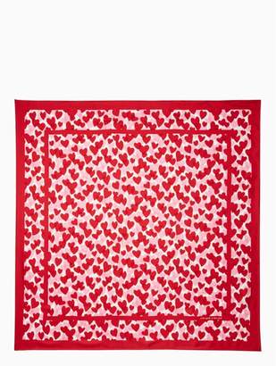 Kate Spade heart party square scarf