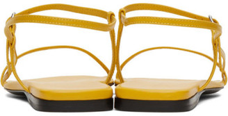 The Row Yellow Bare Flat Sandals