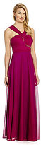 Thumbnail for your product : Betsy & Adam Twist X-Front Gown