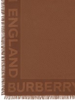 Thumbnail for your product : Burberry Monogram Silk Wool Jacquard Large Square Scarf