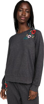 Thumbnail for your product : PJ Salvage Embroidered Grate Heart Long Sleeve Top