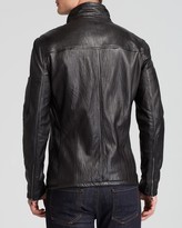 Thumbnail for your product : John Varvatos Collection Crinkle Effect Leather Jacket