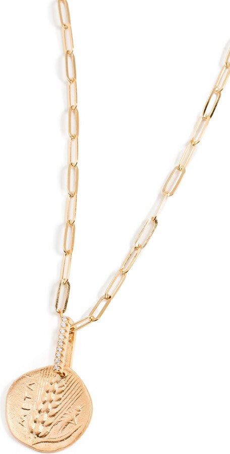 Maison Irem Coin Wheat Necklace