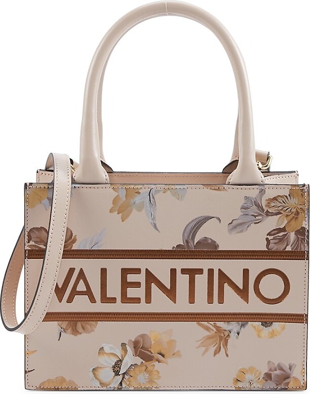 Valentino by Mario Valentino Marie Floral & Logo Leather Convertible Double  Top Handle Bag - ShopStyle