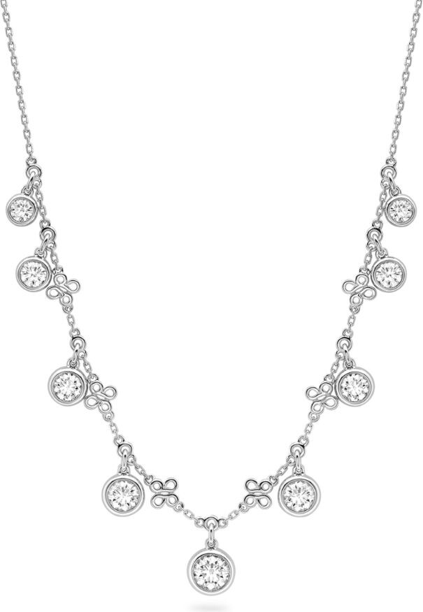 Boodles Medium Platinum and Diamond Beach Necklace ShopStyle