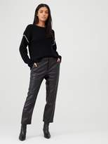 Thumbnail for your product : HUGO Chain Sleeve Jumper - Black