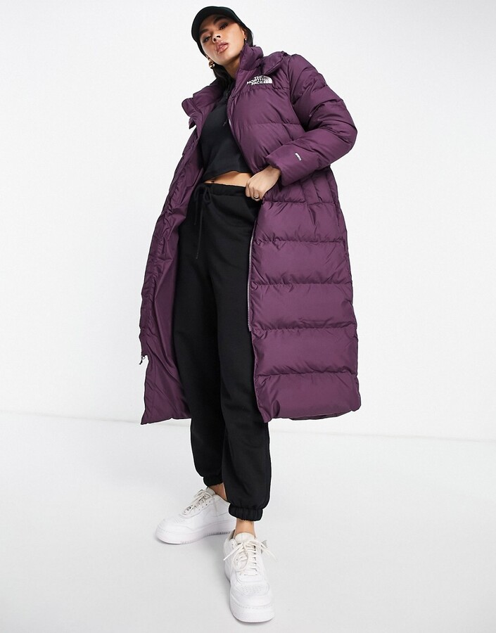 north face longline puffer jacket