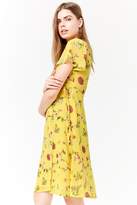 Thumbnail for your product : Forever 21 Sheer Floral Print Wrap Dress