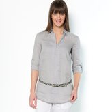 Thumbnail for your product : La Redoute R essentiel Linen Long-Sleeved Tunic