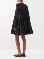 Thumbnail for your product : Merlette New York Soliman Banded Cotton-lawn Mini Dress - Black