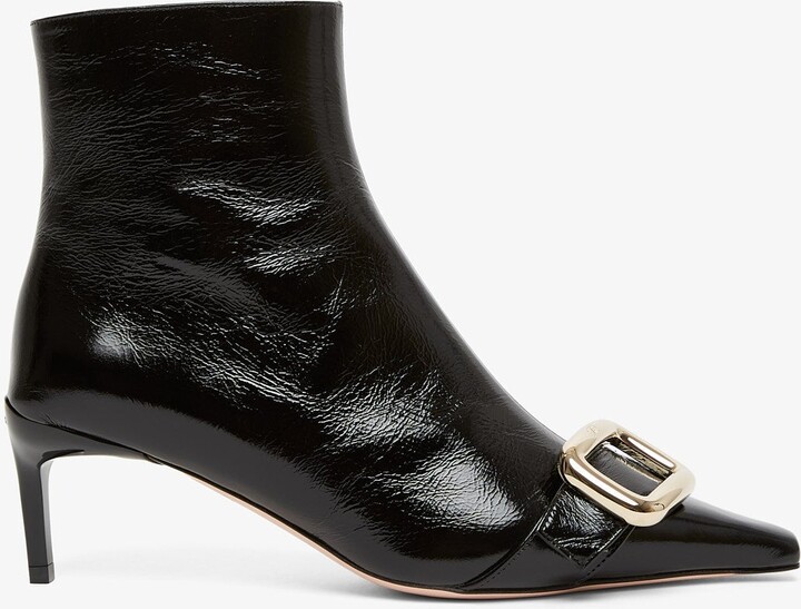 Roger Vivier Choc 55 black booties