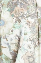 Thumbnail for your product : BCNU Floral Print Organza Inset Pleat Skirt (Juniors)