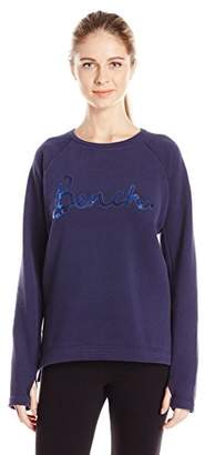 Bench Women's Sequin Logo Pullover Sweatshirt