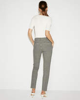 Thumbnail for your product : Express Mid Rise Gingham Columnist Ankle Pant