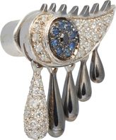 Thumbnail for your product : Ileana Makri Mixed Gemstone & White Gold Crying Eye Earring-Colorless