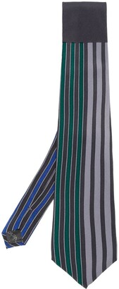 Versace Pre-Owned 2000s Striped Silk Necktie