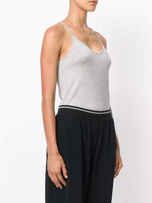 Joseph V-neck fitted tank top