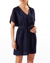 Thumbnail for your product : Tommy Bahama St. Lucia Split-Shoulder Mini Coverup Dress