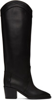 Thumbnail for your product : Saint Laurent Black Tall Western Kate Boots