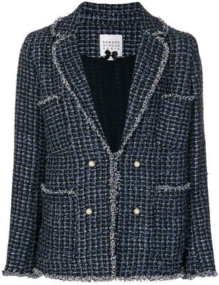 Edward Achour Paris pearl-button tweed jacket