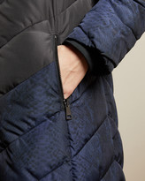 Thumbnail for your product : Ted Baker HYLEA Chevron quilted padded jacket