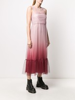 Thumbnail for your product : RED Valentino Peplum Hem Ombre Dress