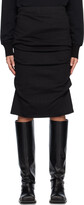 Thumbnail for your product : we11done Black Tuck Midi Skirt