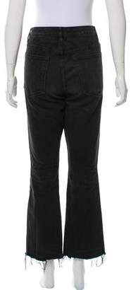 Helmut Lang High-Rise Raw Cropped Jeans