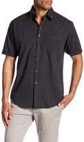 Thumbnail for your product : James Campbell Opera Short Sleeve Checkered Regular Fit Woven Shirt
