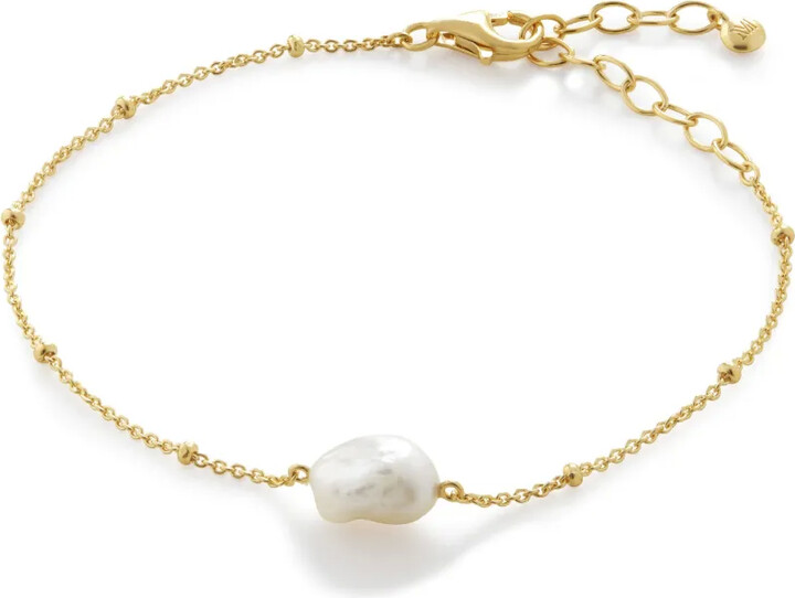 Monica Vinader Nura Tiny pearl bracelet
