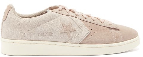 light pink leather converse