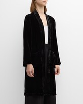 Thumbnail for your product : Eileen Fisher Open-Front Velvet Jacket