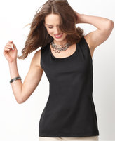 Thumbnail for your product : Charter Club Petite Top, Sleeveless Scoop Neck Tank
