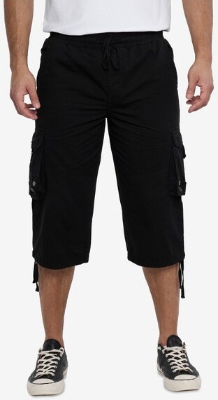 X-Ray XRAYMen's100%CottonPullOnTwillCargoShortsinBlackSize38