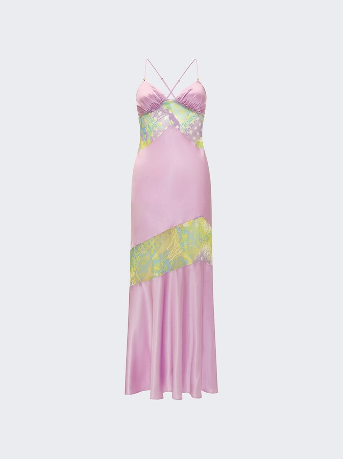 Donde Esteban Lila Salpicon Dress Lilac
