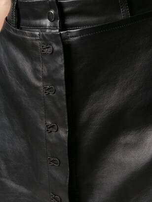 Almaz High-Waisted Leather Skort